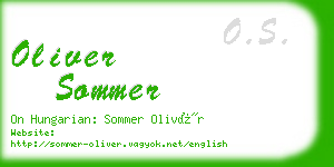 oliver sommer business card